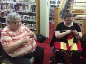 Learning to Knit in Carnival Colours